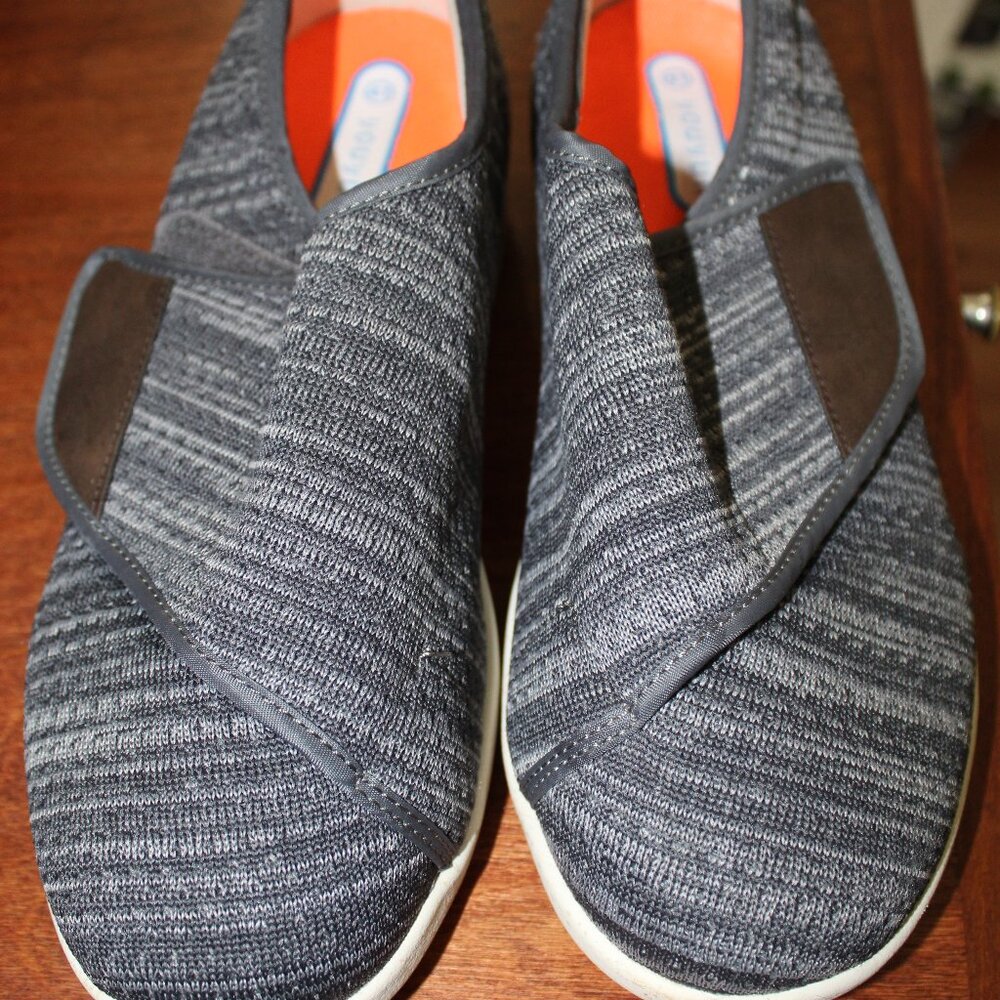 youyun  Unisex Diabetic Shoes  Adjustable Closure  Breathable  Lightweight Grey